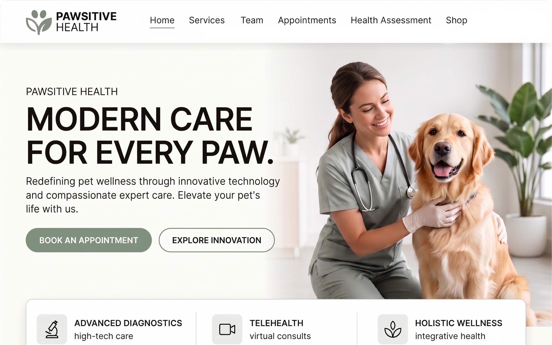 Custom practice website with booking and store
